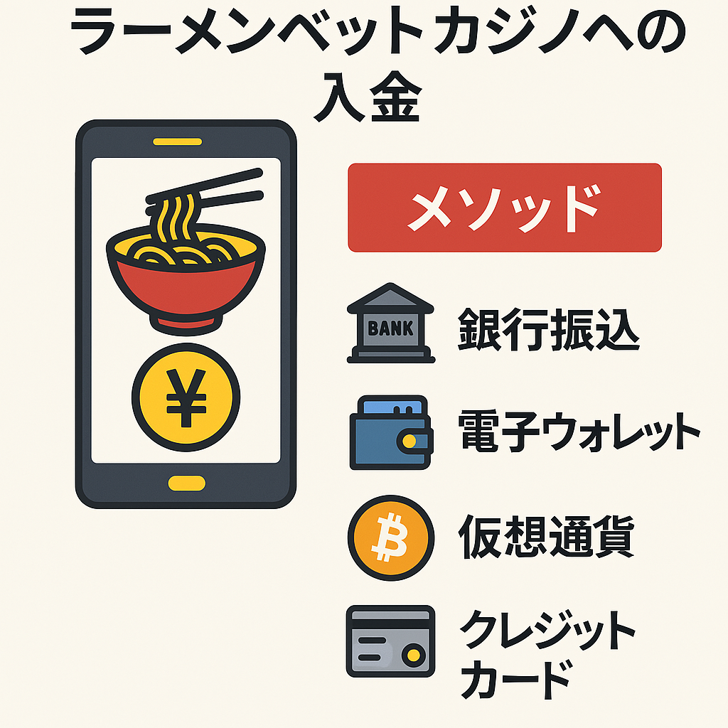 オンラインカジノの入金とRamenBetカジノ